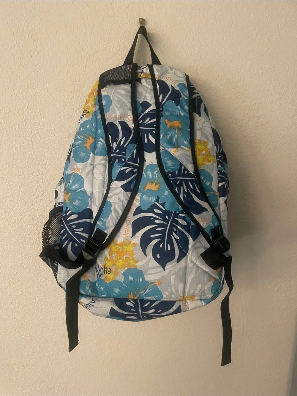 Blue Floral Men's Backpack